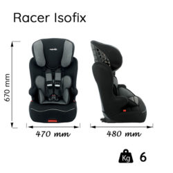 RACER ISOFIX-dimensions