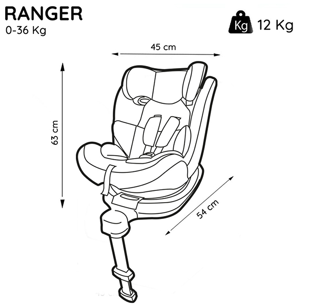 Nania - Siège Auto isofix Ranger 360° — BIICOU