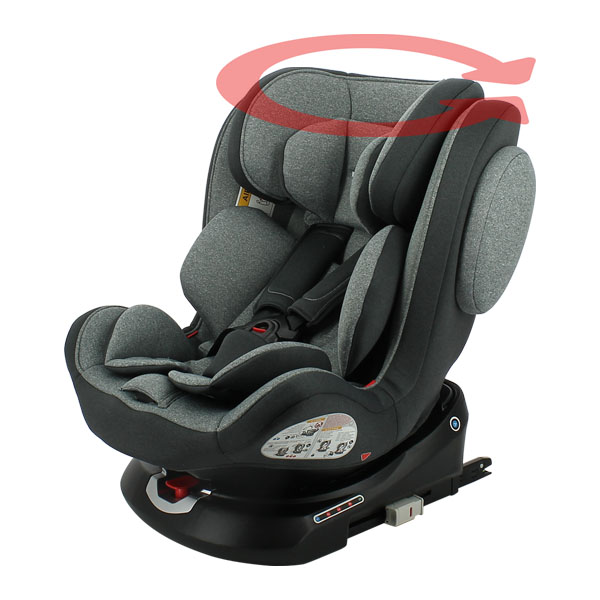 Siège auto bébé/enfant pivotant à 360° avec ISOFIX - Evolutif dès