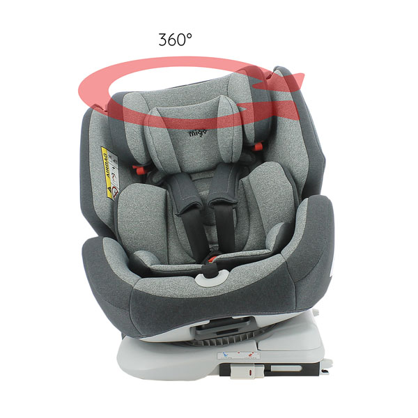 SIÈGE AUTO PIVOTANT ISOFIX GROUPE 0/1/2/3 ROUGE – MON BEBE