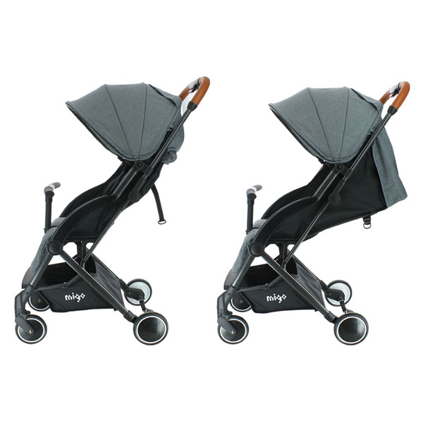 POUSSETTE DOUBLE GAYA - GRIS - de la naissance à 3 ans - LILO BEBE NC