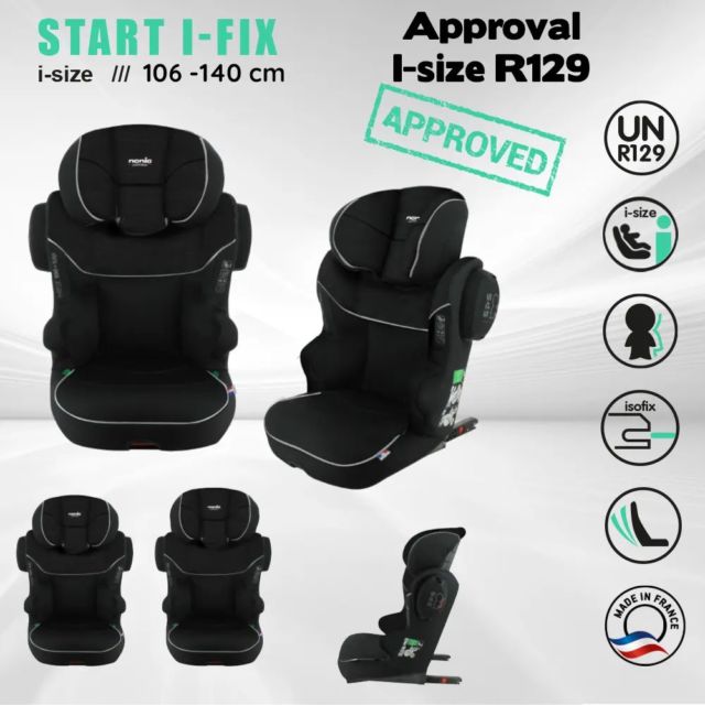 NANIA Siege Auto Rehausseur isofix NANIA START I FIX 106-140cm